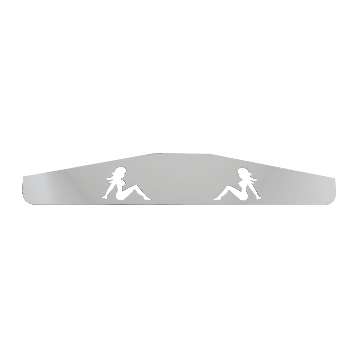 Bottom Mud Flap Plates With Nude Lady Cut Outs