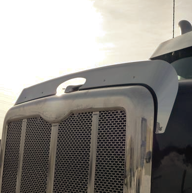 Bug Deflector For 2014 + Peterbilt 567- Stainless Steel
