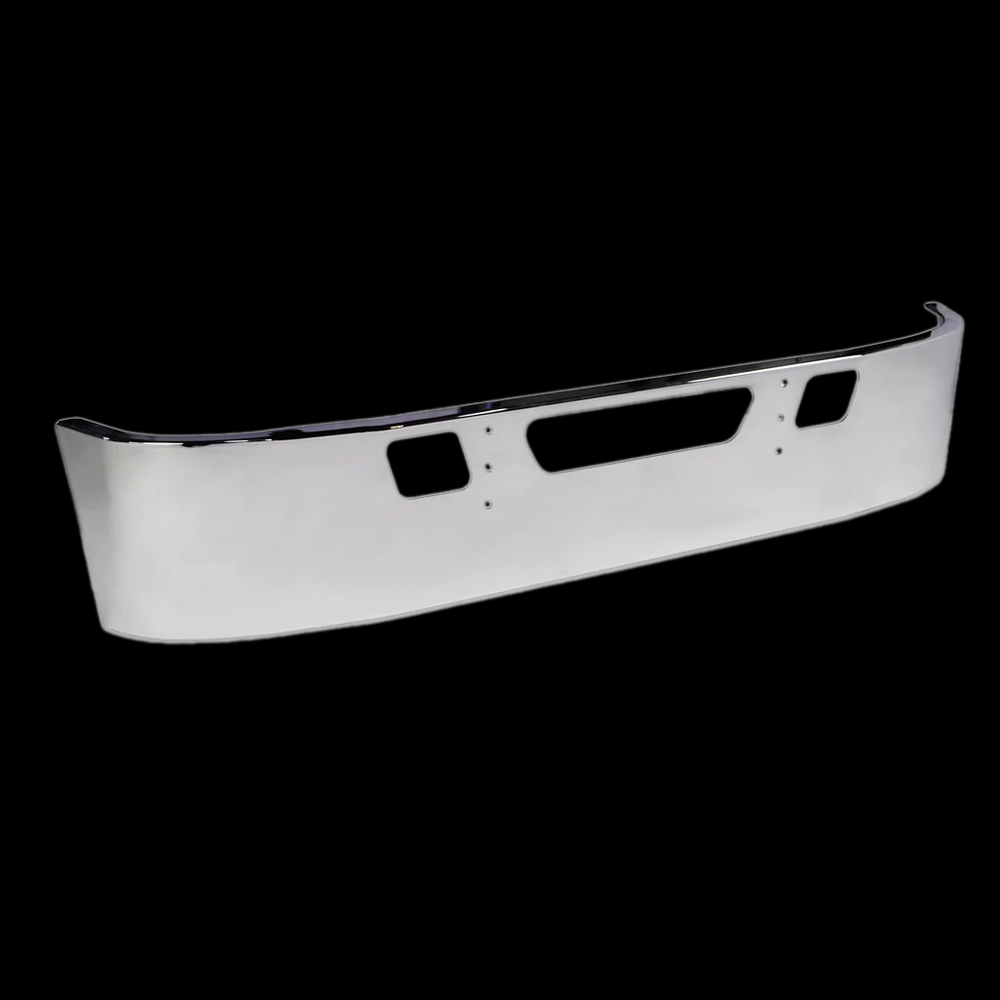 Bumper 16" Chrome International 4700 Wrap-Around w/ Tow & Step Holes.