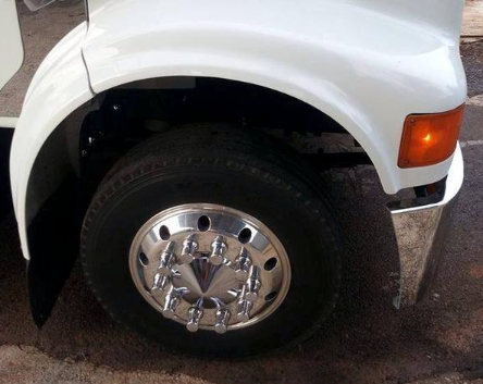 Bumper 18" Chrome International 4700 Wrap Around w/ Step, Tow & 8 Hidden Light Holes