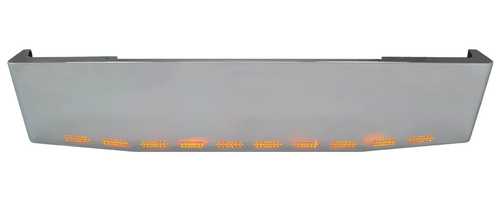 Bumper 20" Chrome Universal Peterbilt/Kenworth American Eagle Rolled End, Tapered, Hidden Lights. Classic, W900