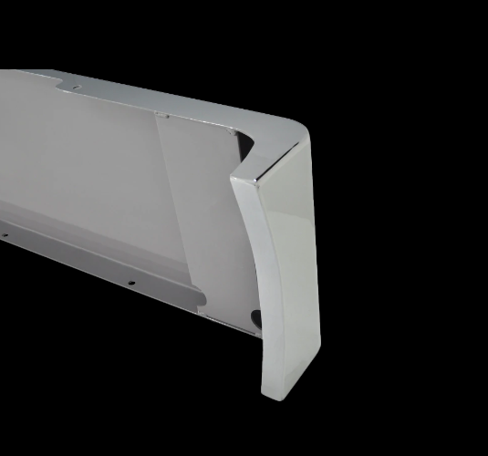 Bumper 20" Chrome Universal Plain, Blind Mount w/ American Eagle Boxed End
