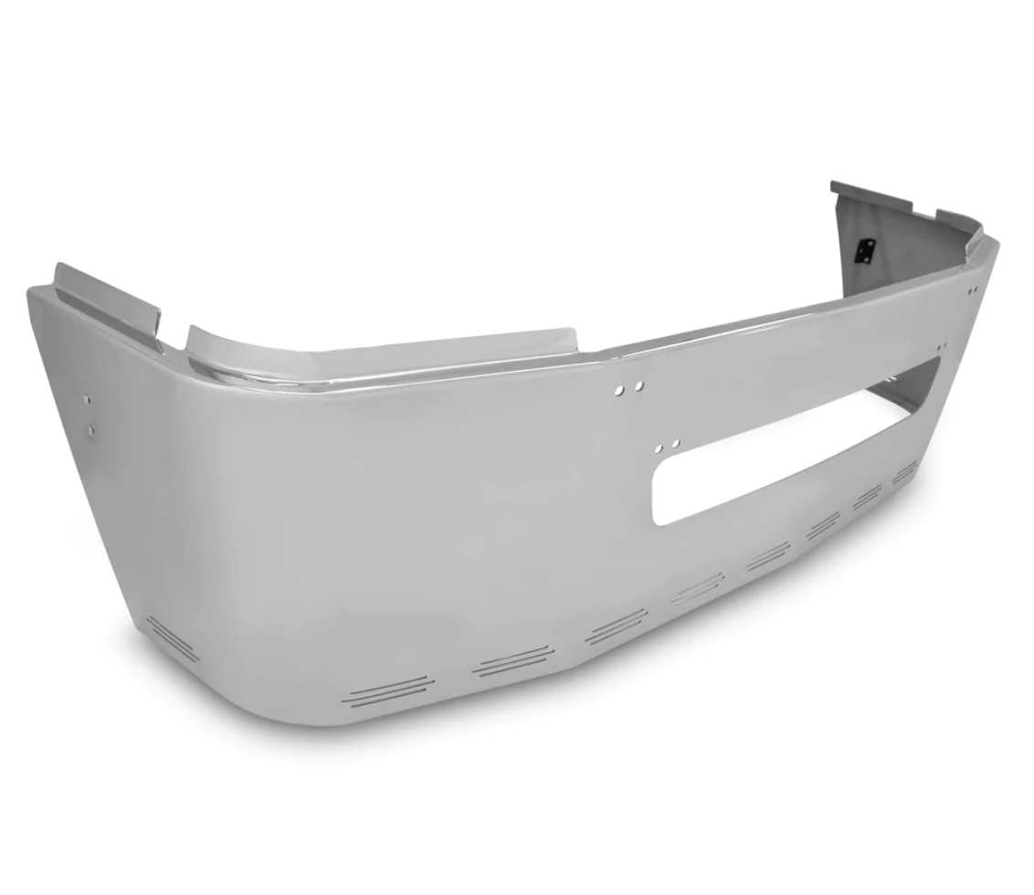 Bumper 22" Chrome Freightliner Century (1996-2004) w/ Tow & Hidden Light Holes