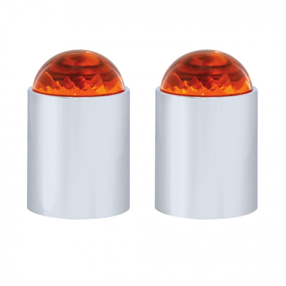 Stainless Steel Bumper Guide - Amber - Cab Exterior