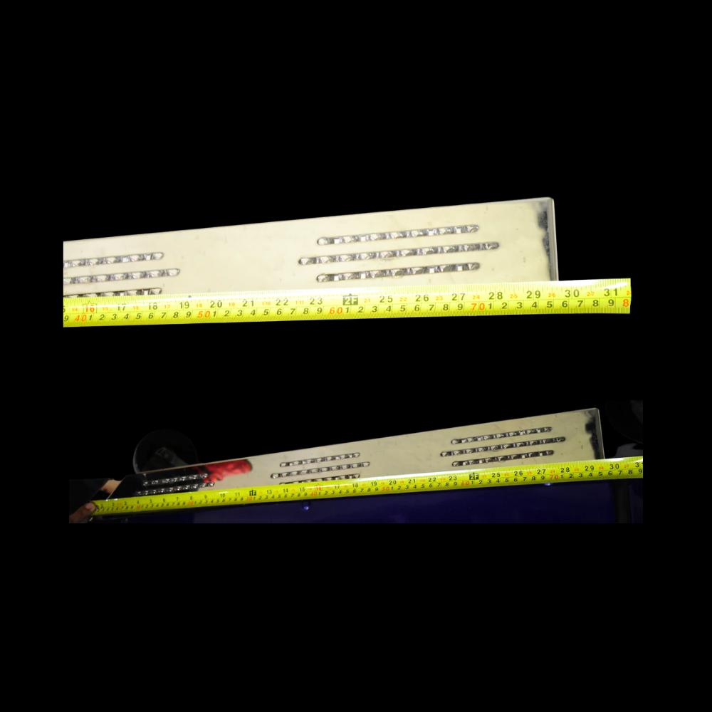Cab Panel & 68-3/4" Sleeper Panel - 18 Lights Included - 1/4" Extension 2.5" Wide, Freightliner Columbia/Century Oval Hidden Lights . Cab Door Mounts (Pair)