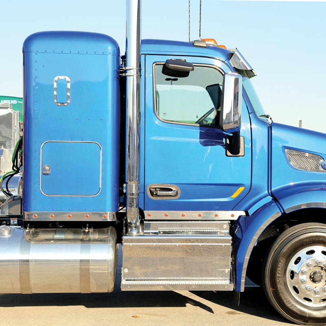 Cab Panel Peterbilt 567/579 3'' Face W/ 12 Button Light Holes. Cab Panel Only