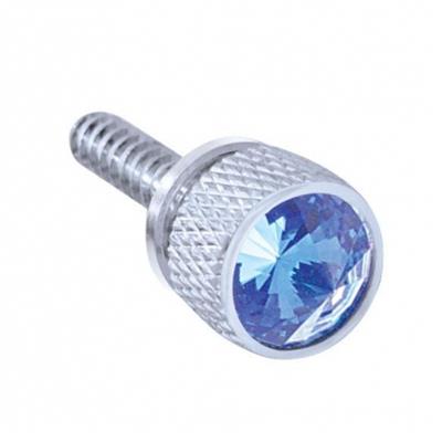 Chrome 2007 + Freightliner Cascadia Dash Screw W/ Diamond - Blue