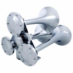 3 Trumpet Competition Series Chrome Train Horn Horns