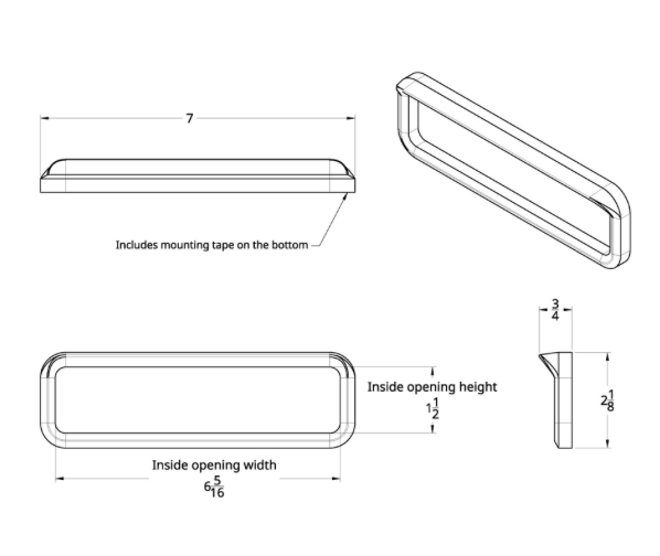 CHROME BEZEL FOR FREIGHTLINER CENTURY EXTERIOR EMBLEM