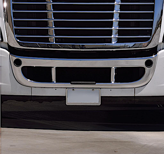 Chrome Center Bumper Trim For 2008-2017 Freightliner Cascadia