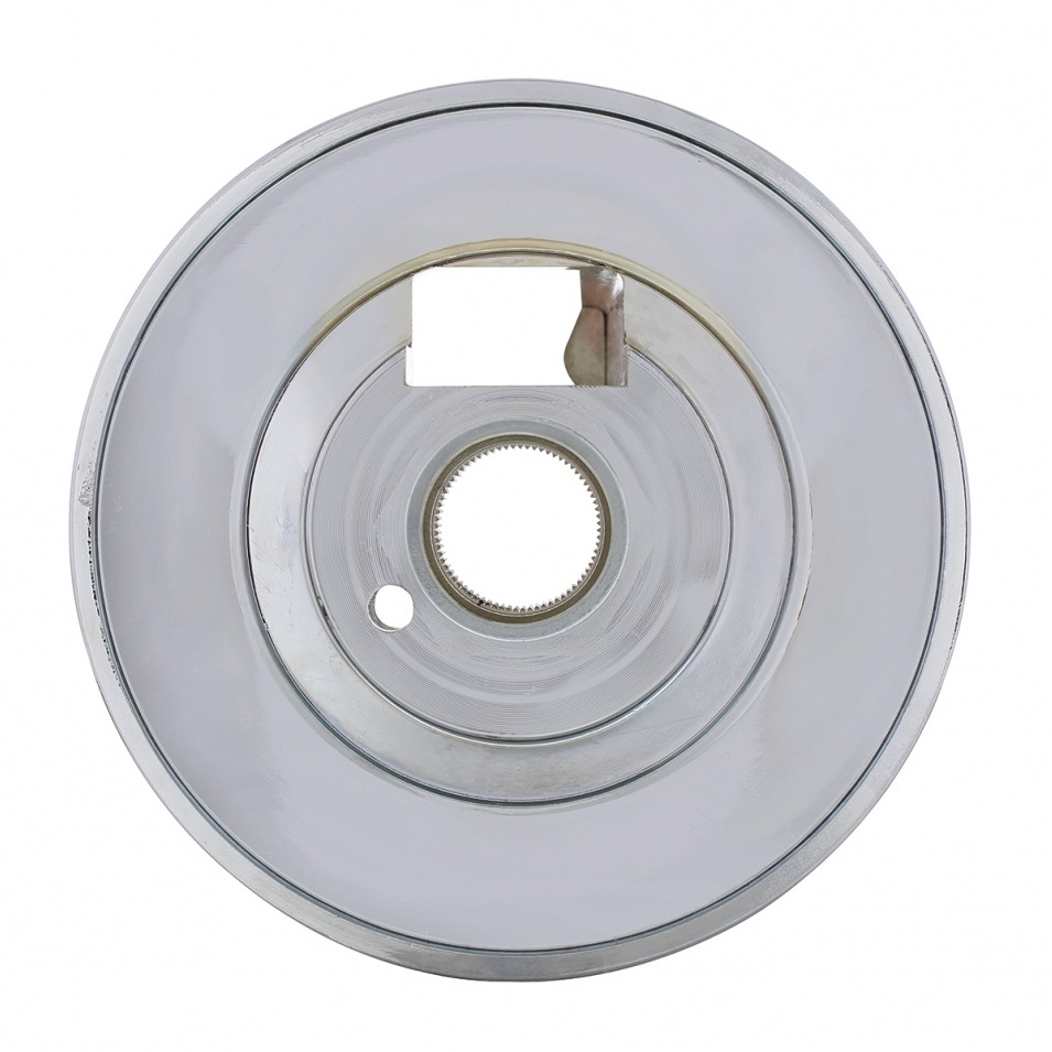 Chrome Freightliner Steering Hub - Cab Interior