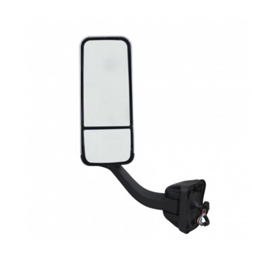 CHROME MIRROR ASSEMBLY WITH HEATED MIRROR FOR 2008-2017 FREIGHTLINER CASCADIA - DRIVER