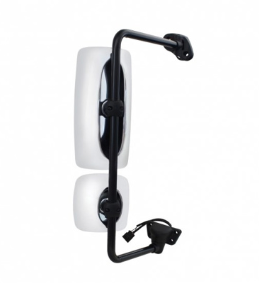 CHROME MIRROR ASSEMBLY WITH POWER ADJUST & HEATED FOR FREIGHTLINER M2 - PASSENGER