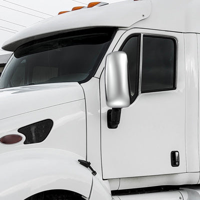 CHROME MIRROR COVER FOR Peterbilt 387 (2000-2011), 587 (2012-2018), & Kenworth T700 (2010-2016) & Kenworth T2000 (1996-2010) - DRIVER