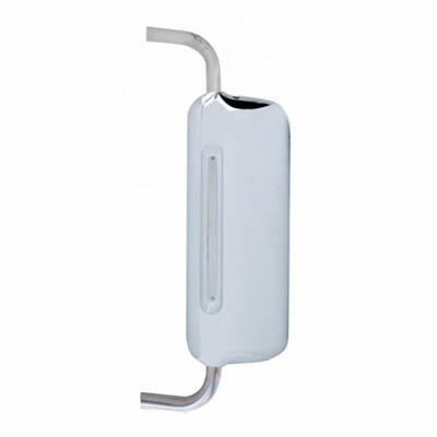 Chrome Plastic Freightliner Driver Side Mirror Cover W/ 14 Amber Led