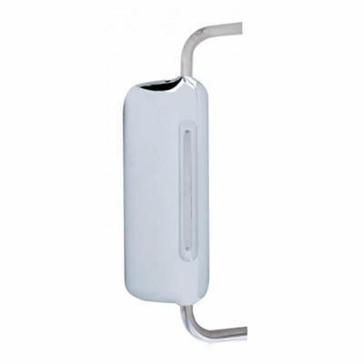 Chrome Plastic Freightliner Passenger Side Mirror Cover W/ 14 Amber Led