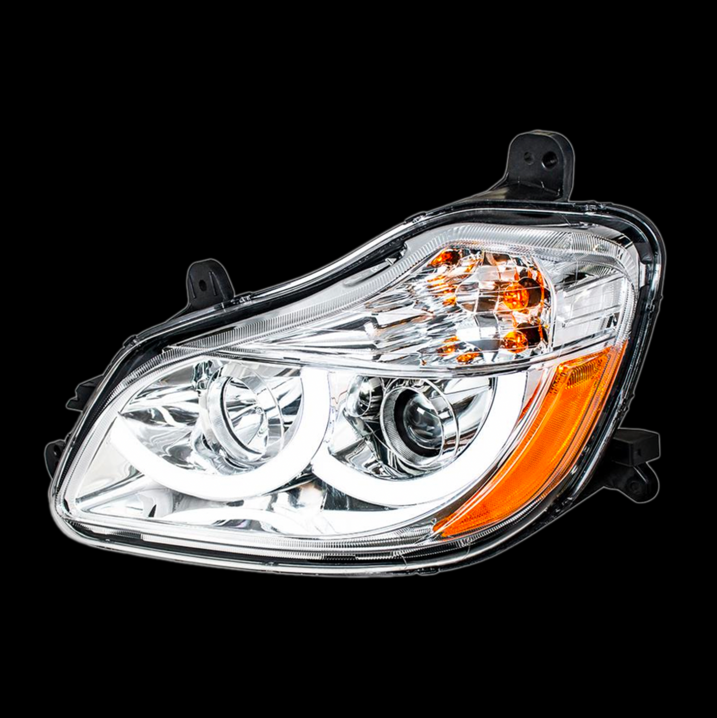 Chrome Projection Headlight w/ LED Position Light For (2013+) Kenworth T680
