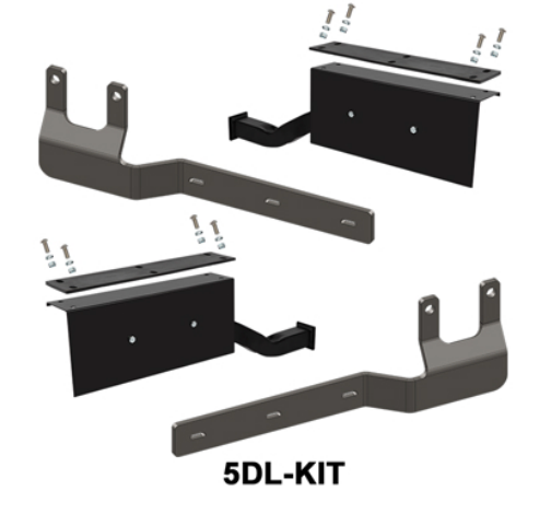 Down Low Half Tandem Fender Mounts (Peterbilt & Kenworth Suspensions) (Kit)