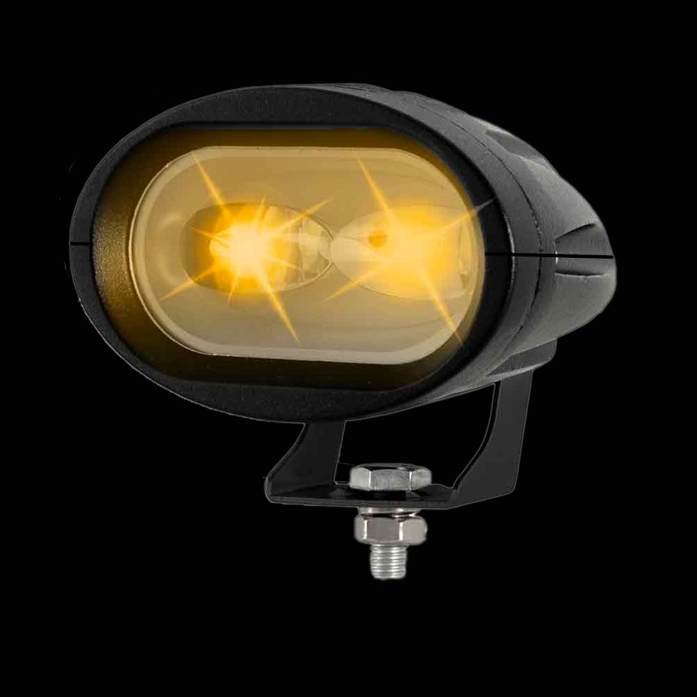Dual Color White/Amber Spot Heavy Duty LED Work Lamp