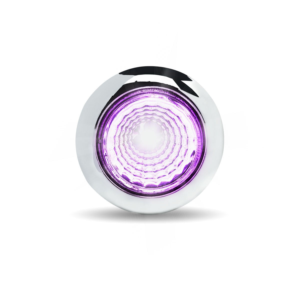 Dual Revolution Amber Marker to Purple Auxiliary 3/4" Twist On LED Light with Reflector
