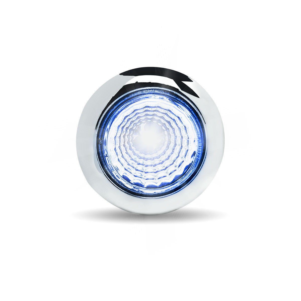 Dual Revolution Red Marker to Blue Auxiliary 3/4" Twist On LED Light with Reflector