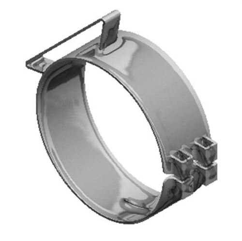 Exhaust Clamp, Wide Universal 8" Chrome