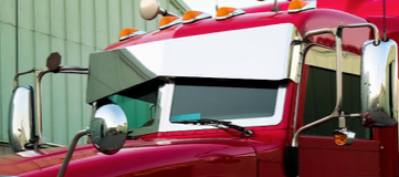 Extra Wide Windshield Trim 2" - Peterbilt Flat Window