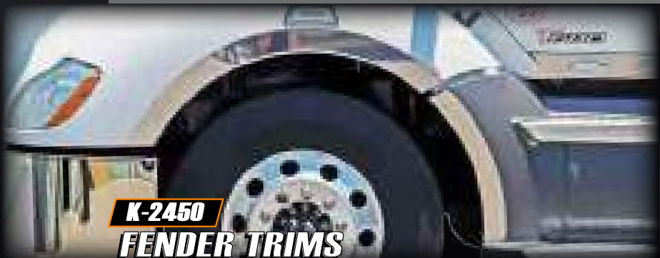 Fender Wheel Well Trims (Truck w/ Fairings) Kenworth T680 (2013 - 2022)