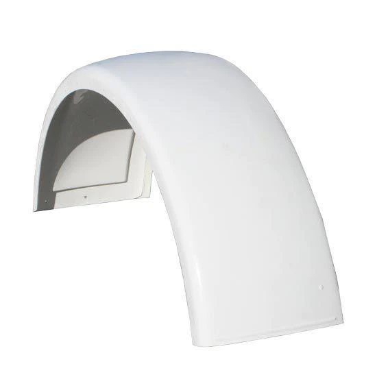 Fiberglass front Hood Fender OE style fits Peterbilt 379 inside liner builtin and bracket for mudflaps built in. - Passenger Side