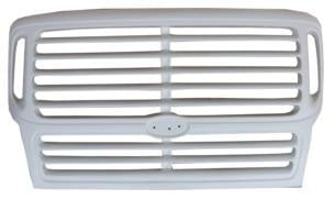 Fiberglass Grill Sterling 2 Lower Bars. For Truck with Steel Bumper. Short grille with 2 lower bars. Fits Sterling 9522 Aero (1998 and up), Sterling 9513 (1998 and up). High Quality Aftermarket Replacement Part (Not OEM, NOT CHROME)