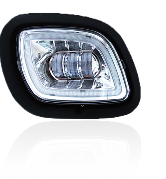 FREIGHTLINER CASCADIA 08-17 CHROME FOG LIGHT W/ HALO (PASSENGER)