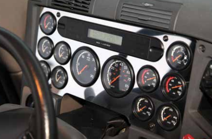 Freightliner Cascadia 2008+ Main Gauge Cluster Trim. 12 Cut-Outs (Each)