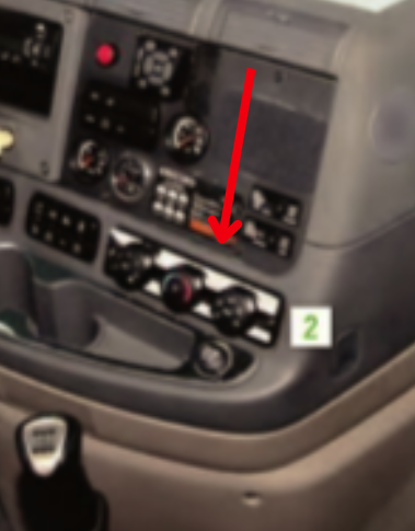 Freightliner Cascadia Climate Controls Trim (2 PC KIT)