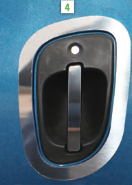 Freightliner Cascadia Door Handle Surround Trims -Pair-