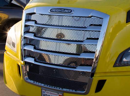 Freightliner Cascadia Hood Grill Mesh Insert (New Body) - Grill Surround NOT included.