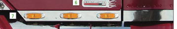 Freightliner Century/Columbia 70" Sleeper Panel w/ 14 Holes (Pair)