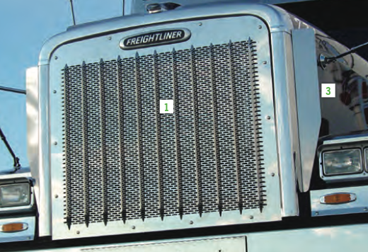 Freightliner Classic/FLD120 Grill W/ Small 1/4" Circle Holes