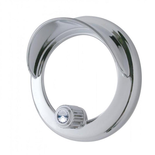 Freightliner Clock Bezel w/ Visor - Clear Diamond Cab Exterior