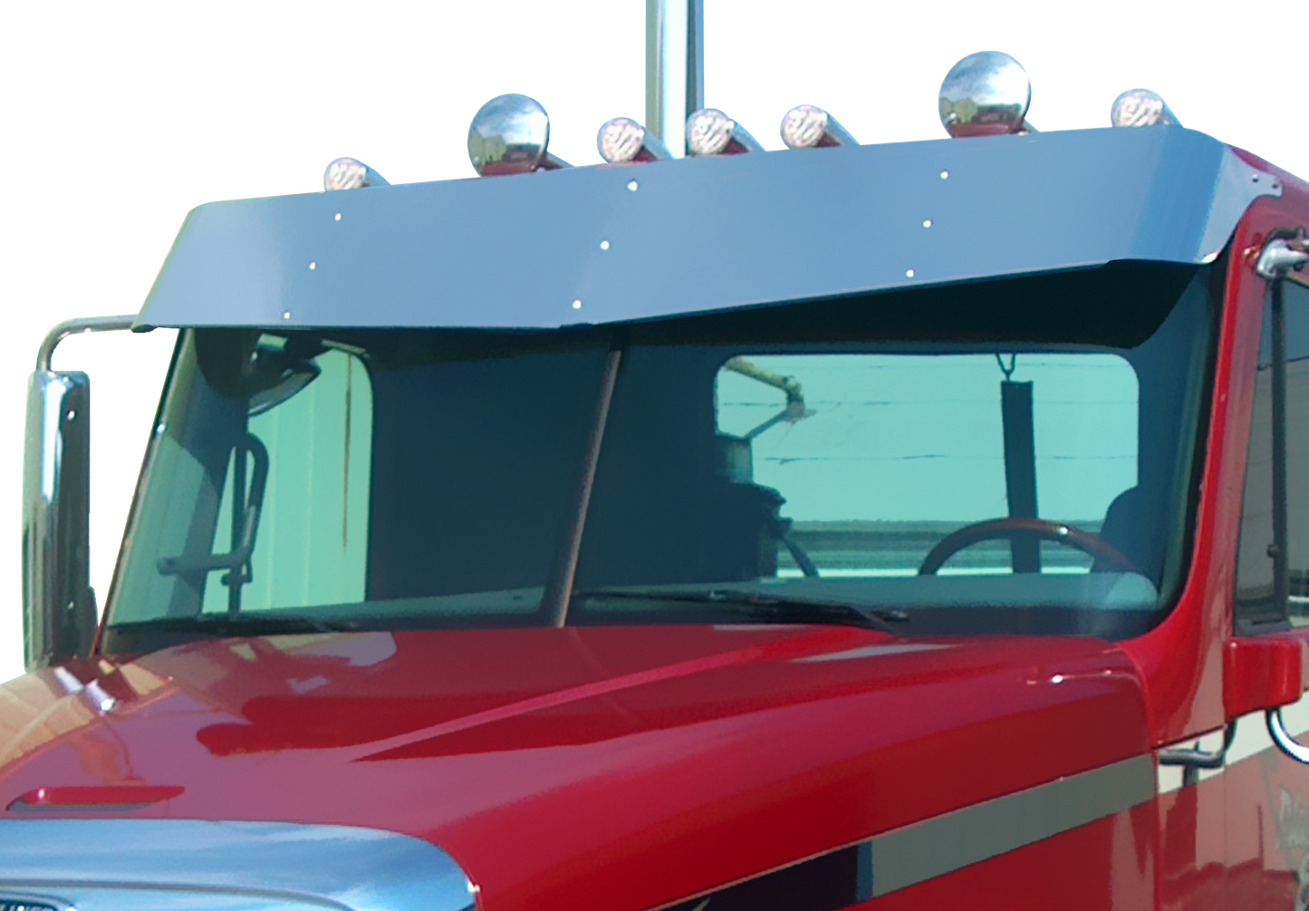 Freightliner Columbia Day Cab 13"x15" V-Style Visor (Day Cab)