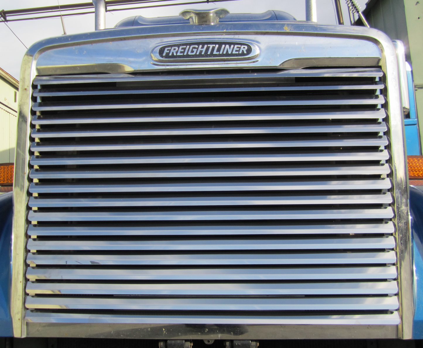 Freightliner Coronado Hood Grill w/ 18 Louvers (Square Headlights) - Grill Surround NOT included.