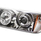 Freightliner FLD Chrome Headlight 9005 60W 9006 51W Sylvania Bulbs Included. Passenger Side