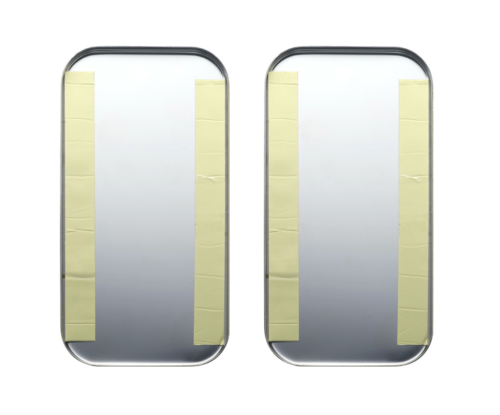 Freightliner Stainless Vent Door Cover - Plain (Pair)