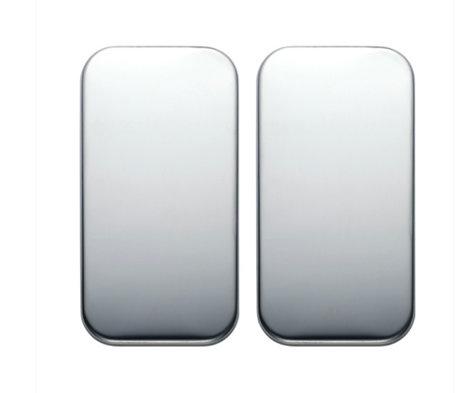 Freightliner Stainless Vent Door Cover - Plain (Pair)