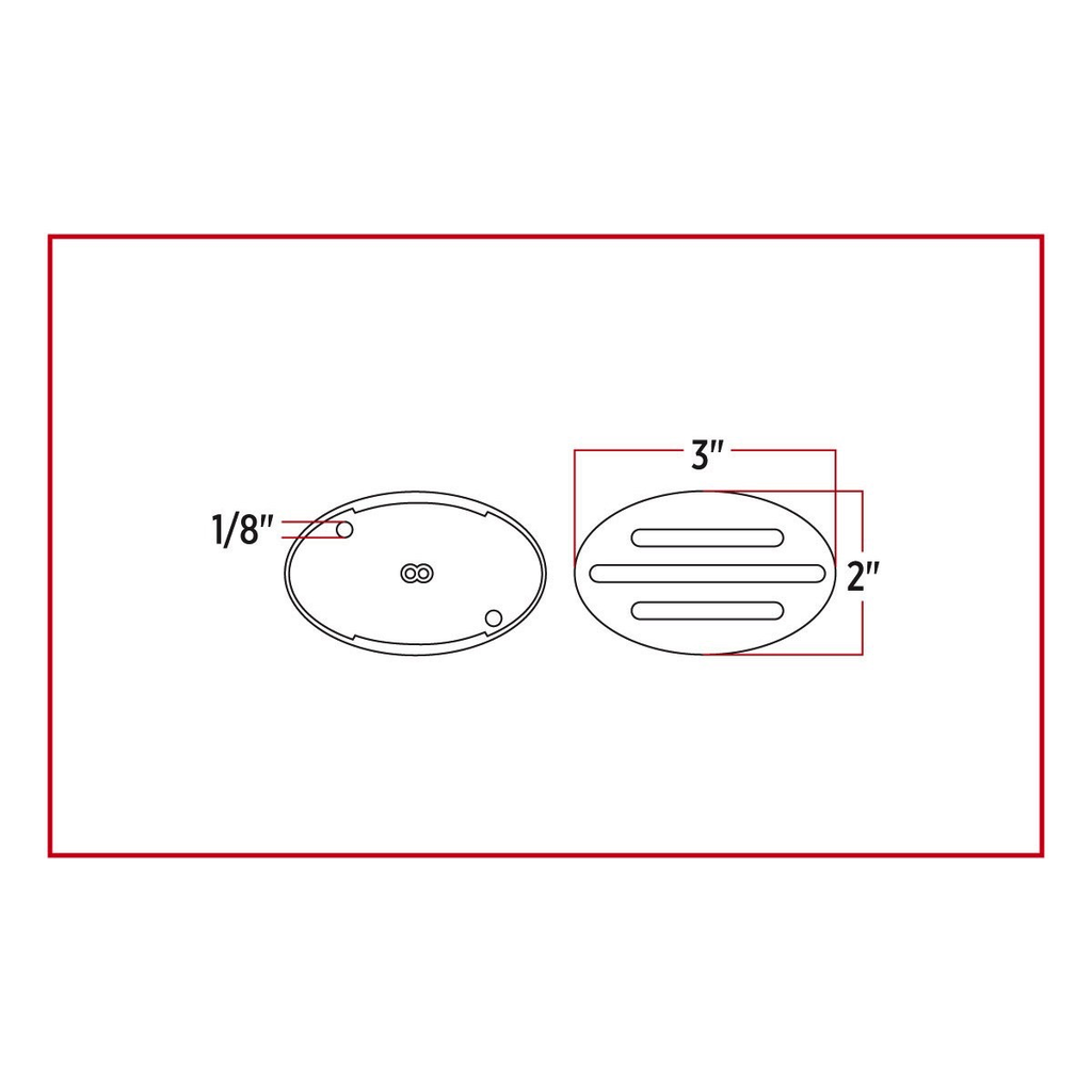 G3 Flatline Marker Led - Red - Lighting & Accessories