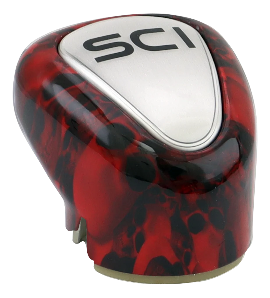 Gear Shift Cover - OEM Style 13/15/18 - Big Skulls Red