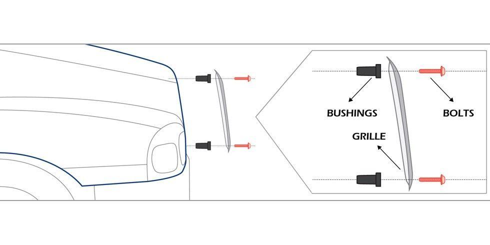 Grill For Freightliner Plastic (Abs) Century Mesh / Us46-024100 - Hood Grills