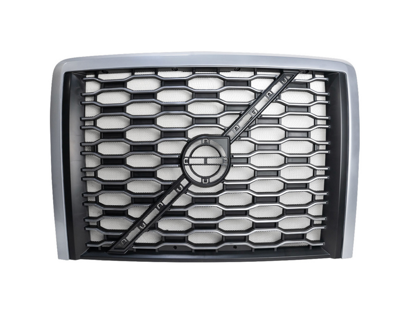 GRILLE WITH BUG SCREEN FOR 2018-2024 VOLVO VNL - SILVER