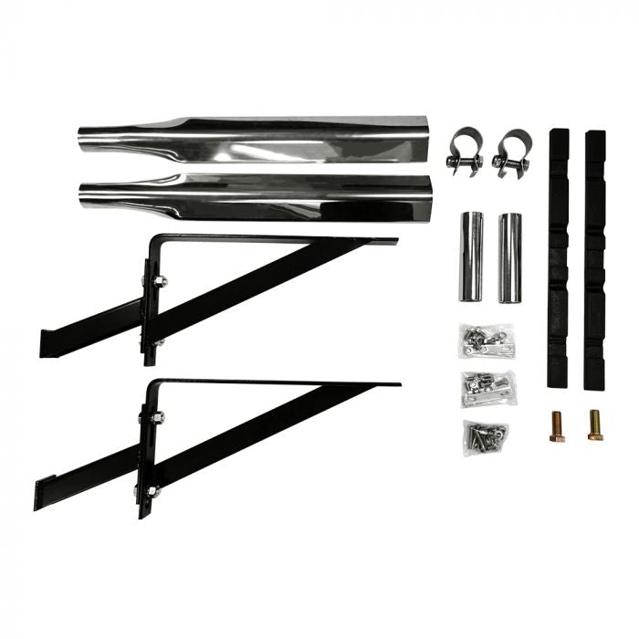 Half Fender Bracket Kit Triangle Adjustable Centre Fender Bracket - Left & Right Bracket. All necessary Hardware Included