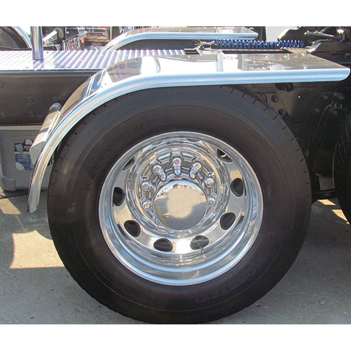Half Fenders 60" Standard - Rolled Edge & Flange 16 Ga