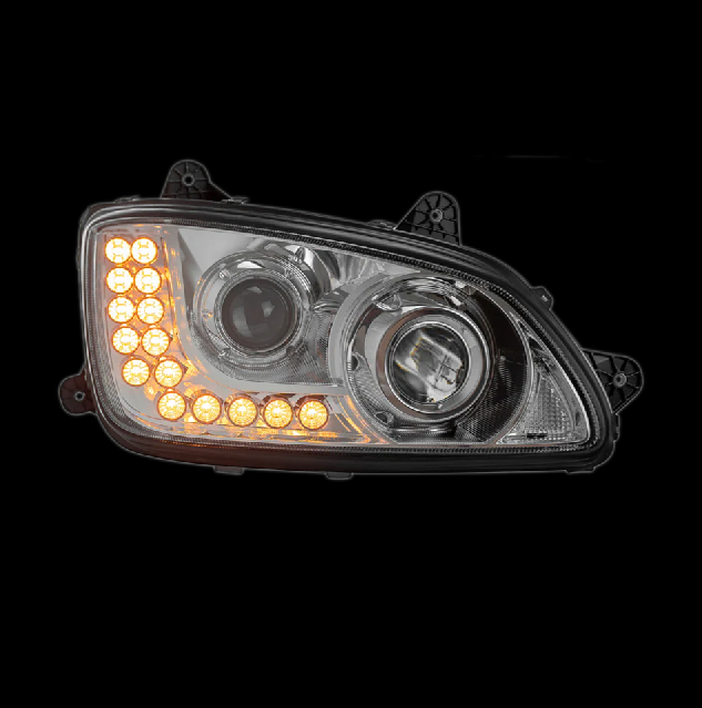 Headlight fits Kenworth T370, T270 T700, T660 With Chrome Driver SIde